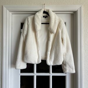 Express Cream Teddy Jacket